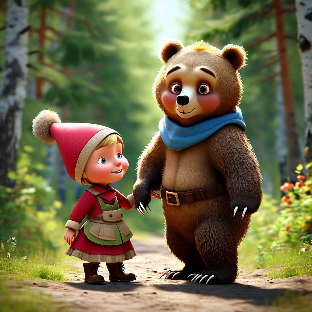Дружба без границ: история Маши и доброго медведя из леса